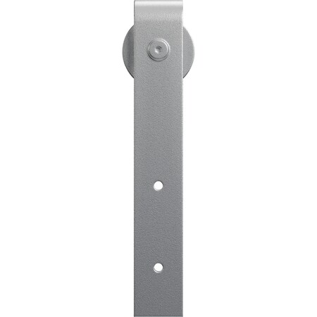 Ekena Millwork Premium J-Strap Roller Hanger w/ Bolts for Barn Door for 2 1/4" Doors, Silver Metallic GB60015RSM